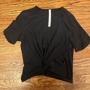 Lululemon Black Knot Front Women's Top